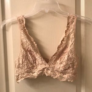 Tan Bralette With Adjustable Straps